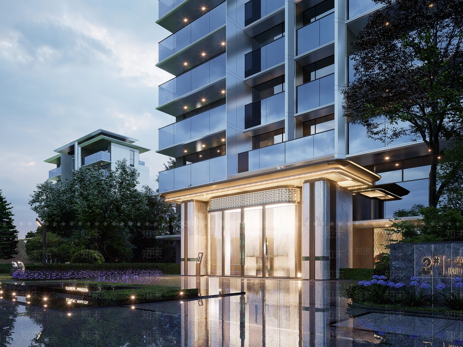 现代轻奢多层住宅SU模型下载【ID:1200697571】