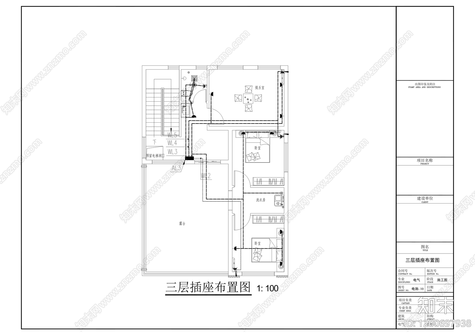 现代新中式别墅建筑cad施工图下载【ID:1200697938】