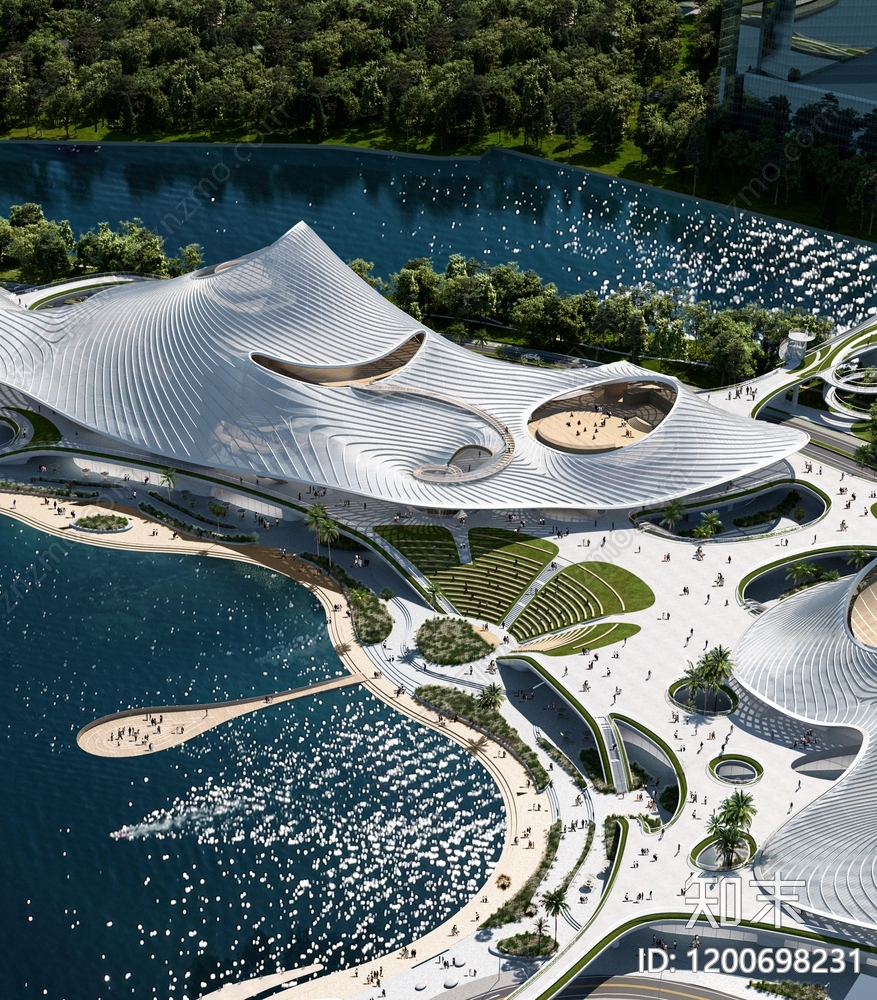 现代展馆建筑下载【ID:1200698231】
