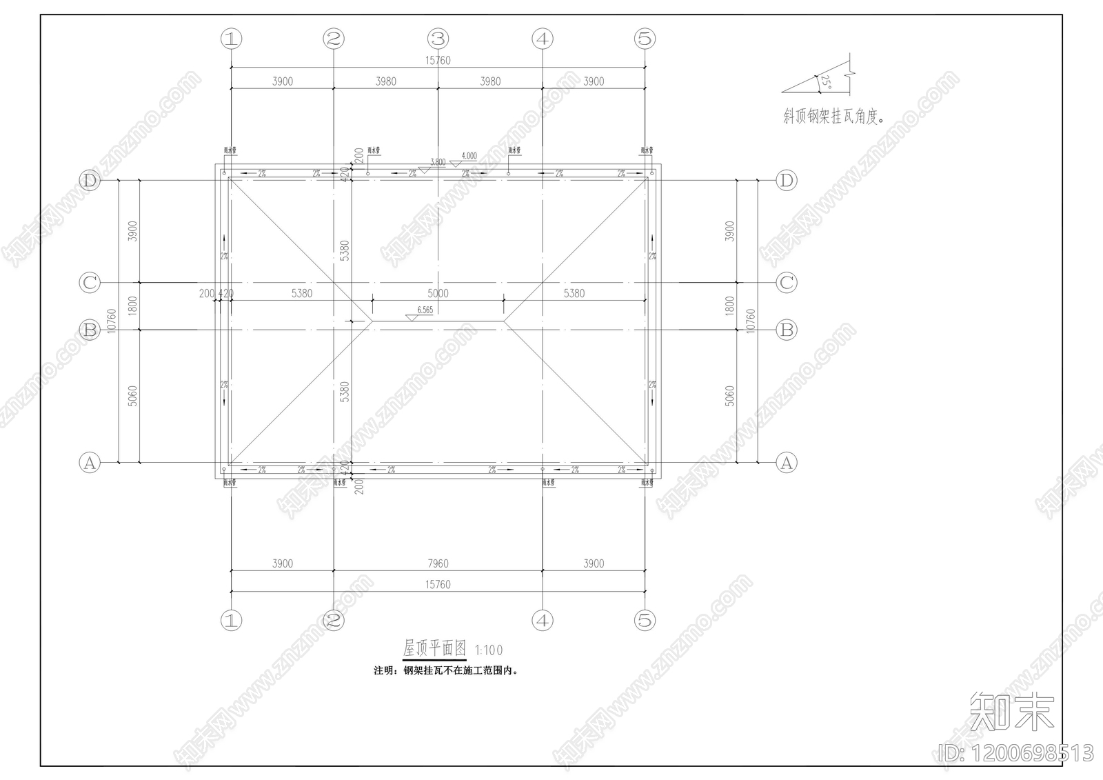 新中式现代别墅建筑cad施工图下载【ID:1200698513】