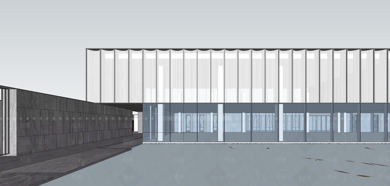 现代小区建筑SU模型下载【ID:1200700238】