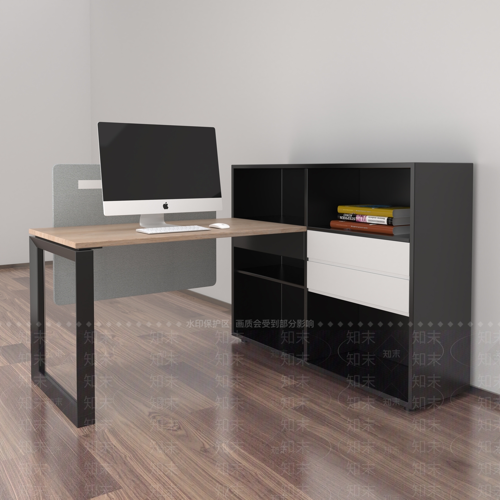 现代简约办公室3D模型下载【ID:1200700982】