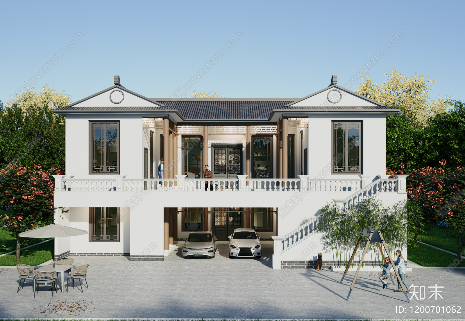 中式新中式四合院施工图下载【ID:1200701062】