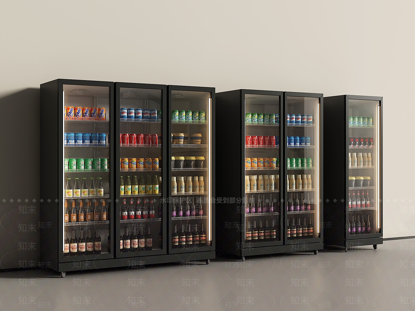 冰柜3D模型下载【ID:1200701967】