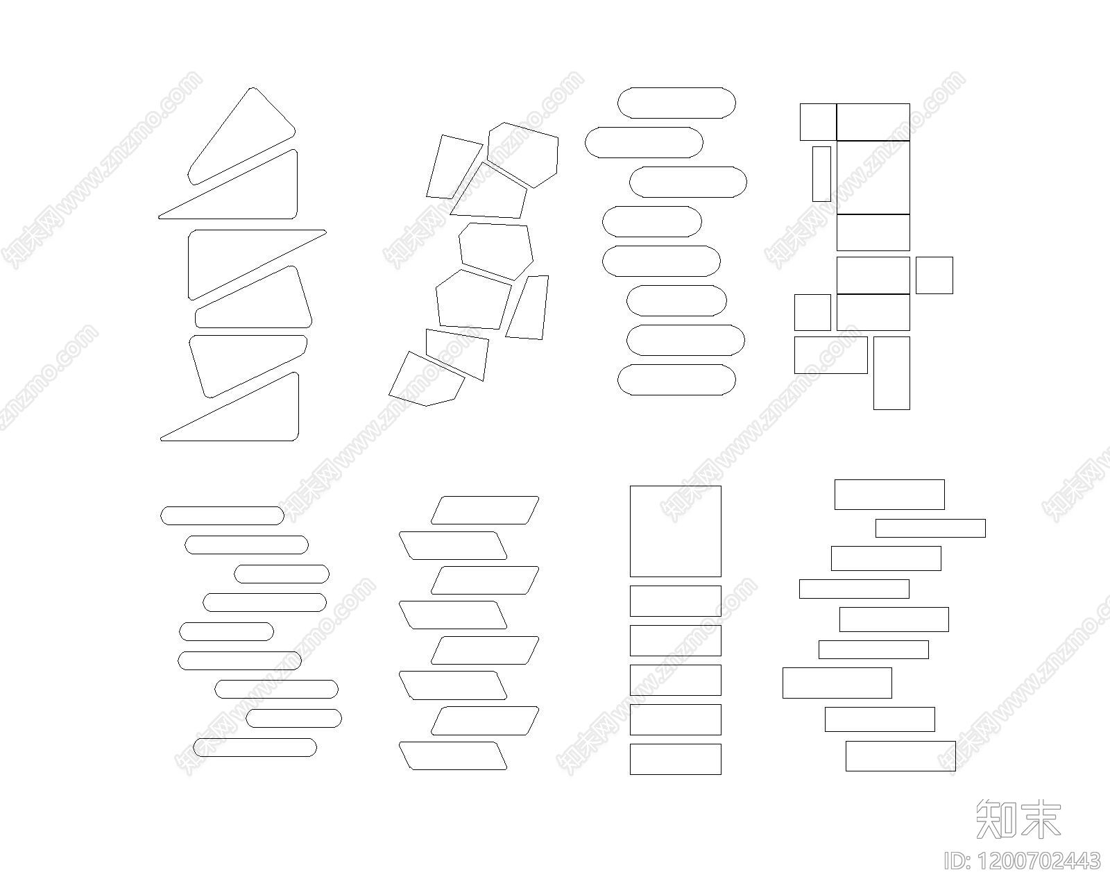 现代新中式其他图库施工图下载【ID:1200702443】
