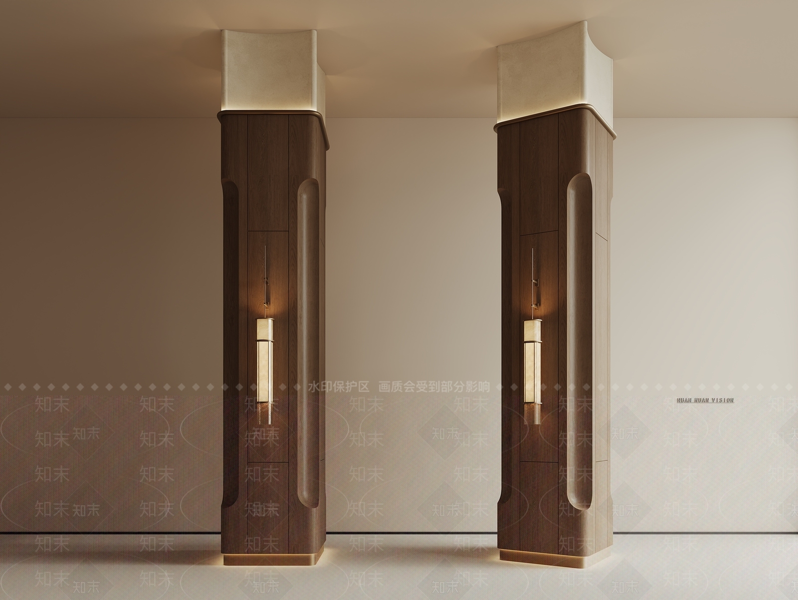 新中式复古其他墙面3D模型下载【ID:1200706823】