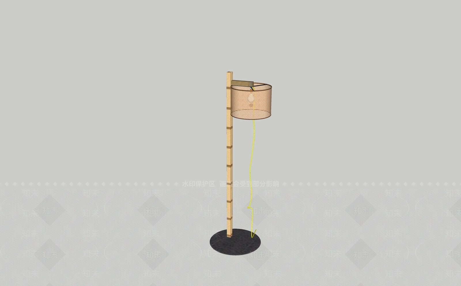 现代落地灯SU模型下载【ID:1200709308】