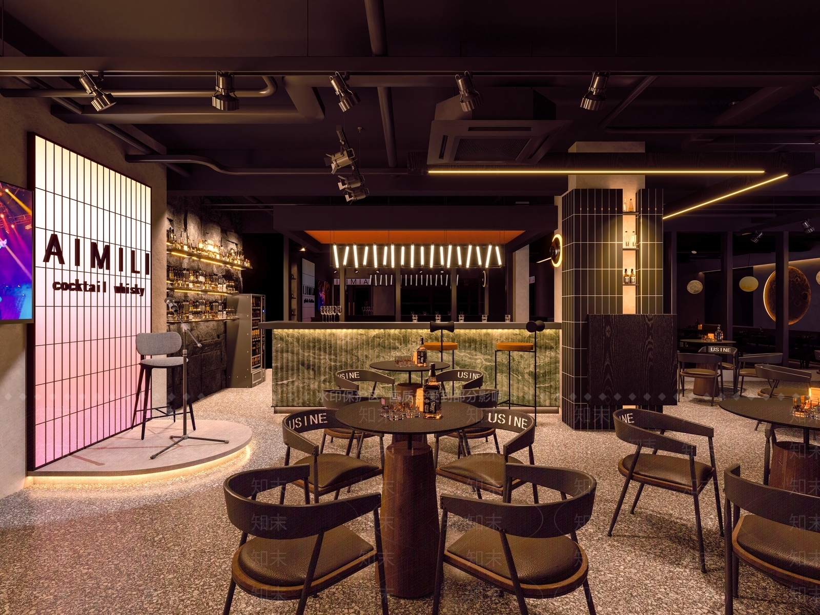 现代工业酒吧3D模型下载【ID:1200710157】