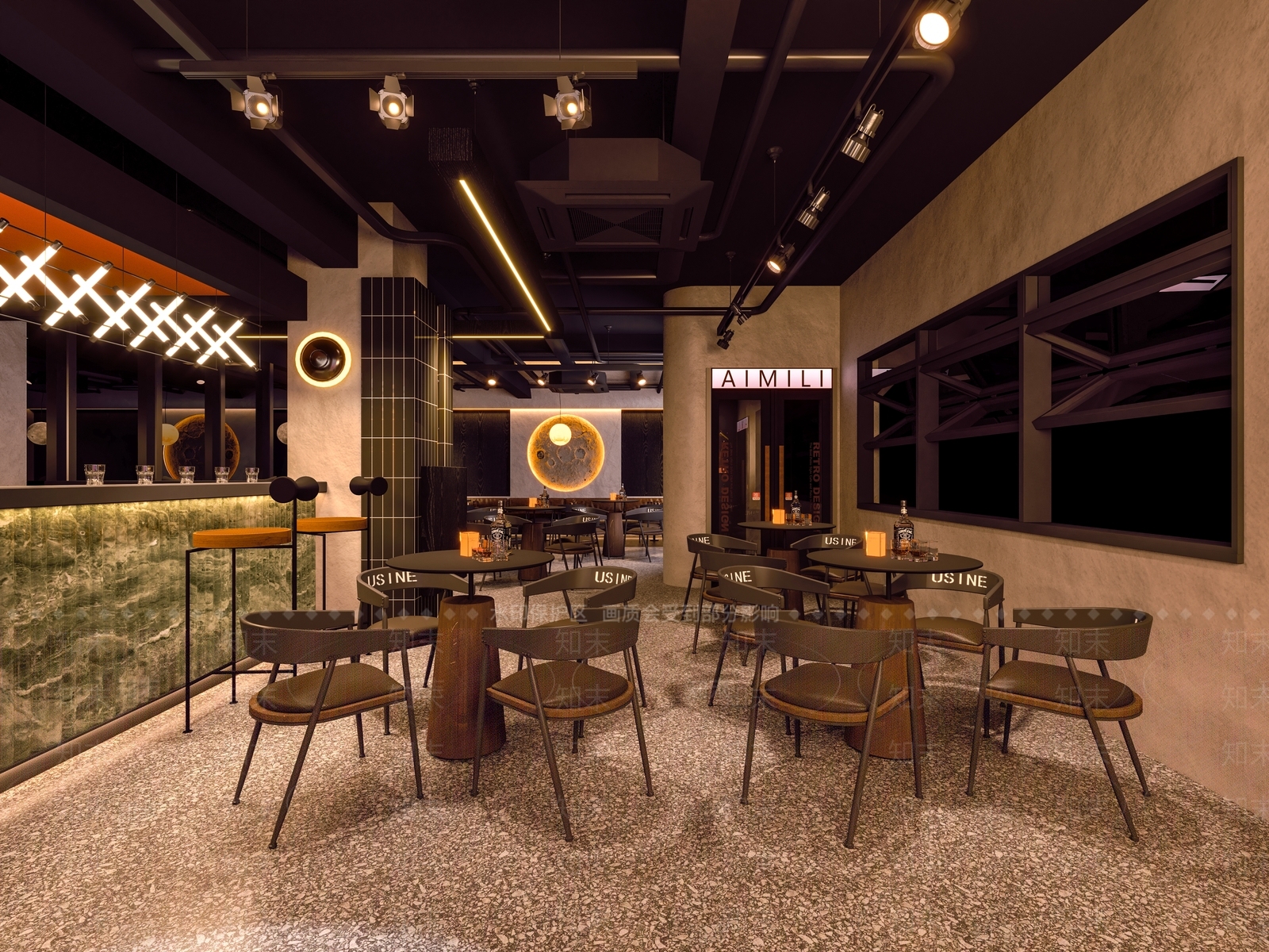 现代工业酒吧3D模型下载【ID:1200710157】