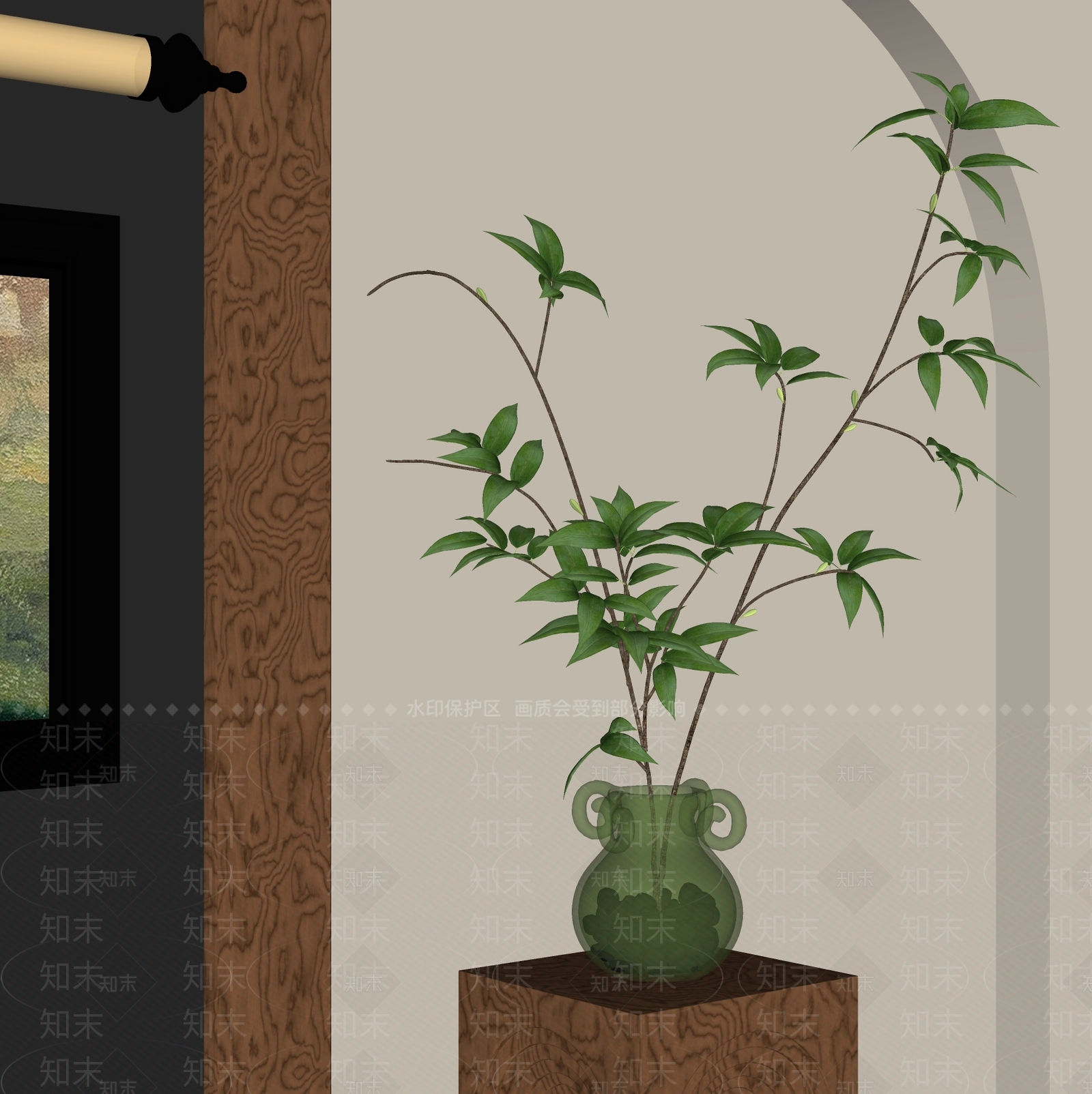 水生植物SU模型下载【ID:1200710591】