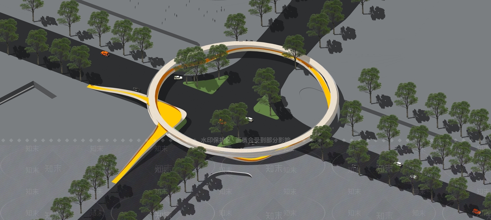 现代天桥SU模型下载【ID:1200713946】