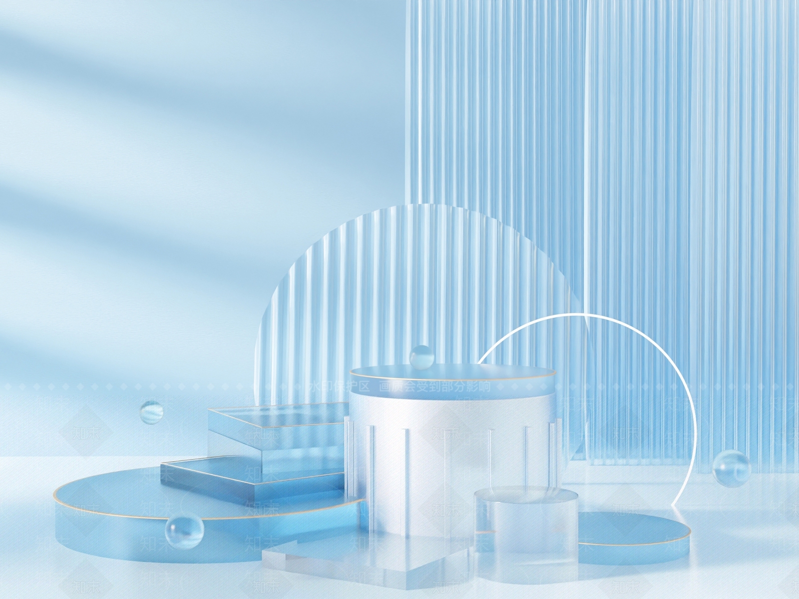 现代简约化妆品展台3D模型下载【ID:1200752862】