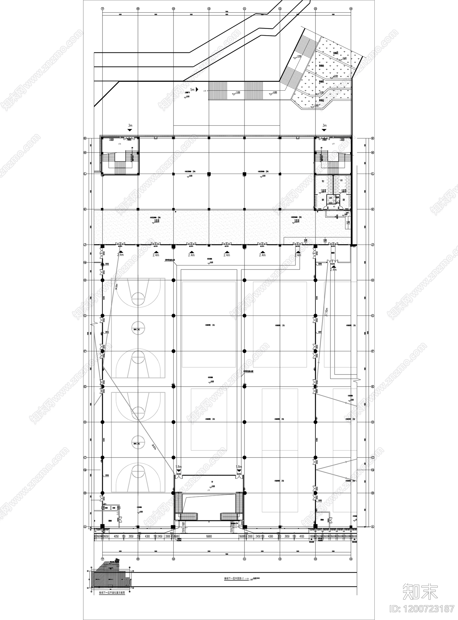 幕墙结构cad施工图下载【ID:1200723187】