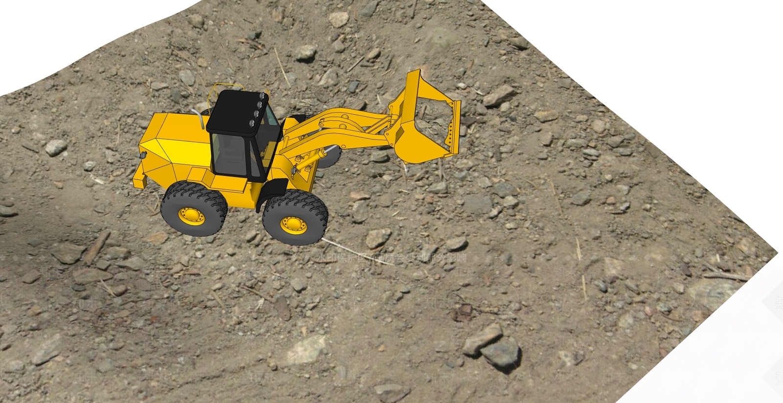 工程车SU模型下载【ID:1200723876】