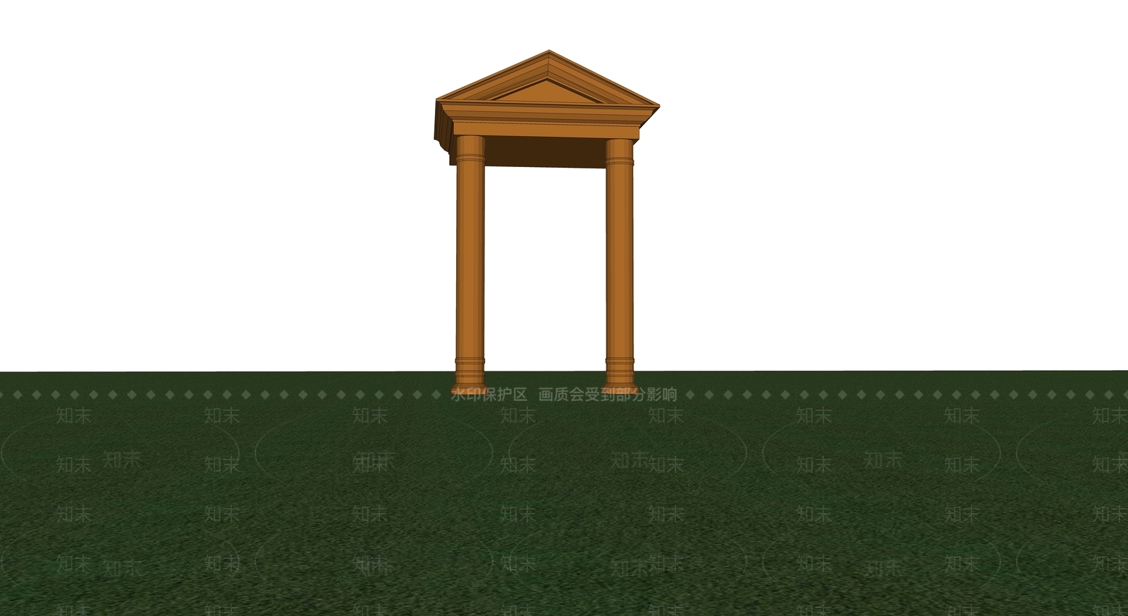 欧式北欧入口大门SU模型下载【ID:1200724086】