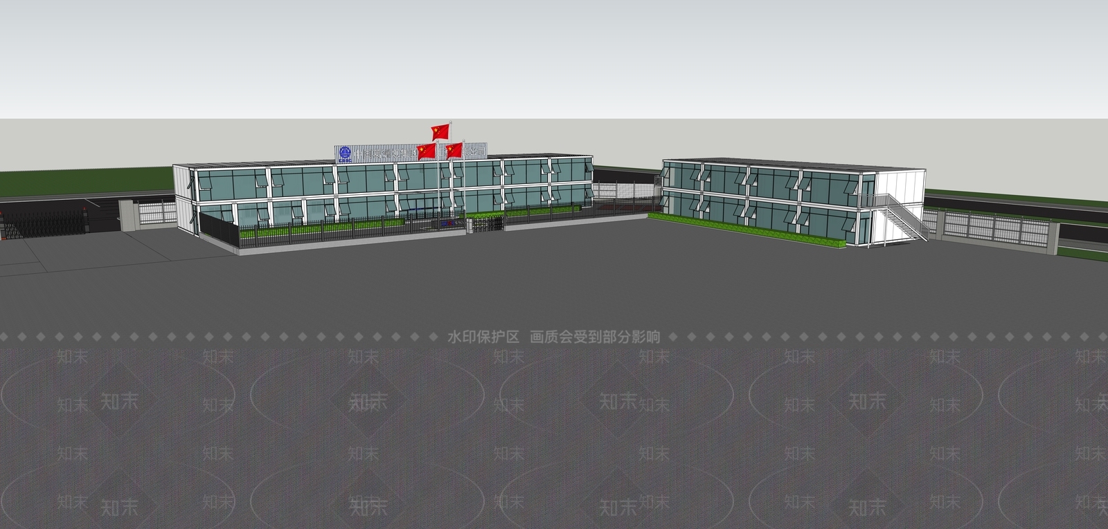 现代其他工业建筑SU模型下载【ID:1200726099】