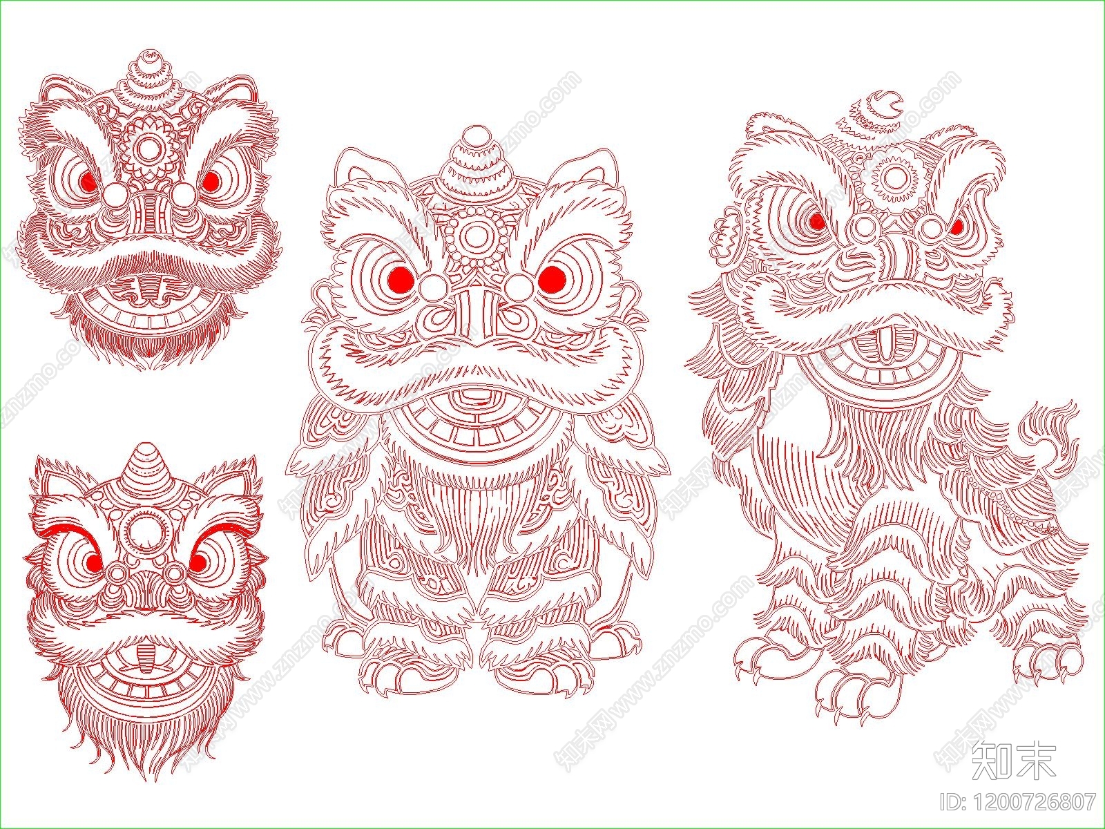 中式图库CAD图纸