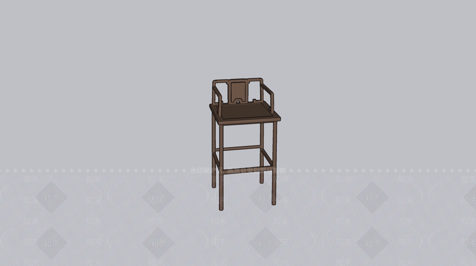新中式中式餐椅SU模型下载【ID:1200731826】