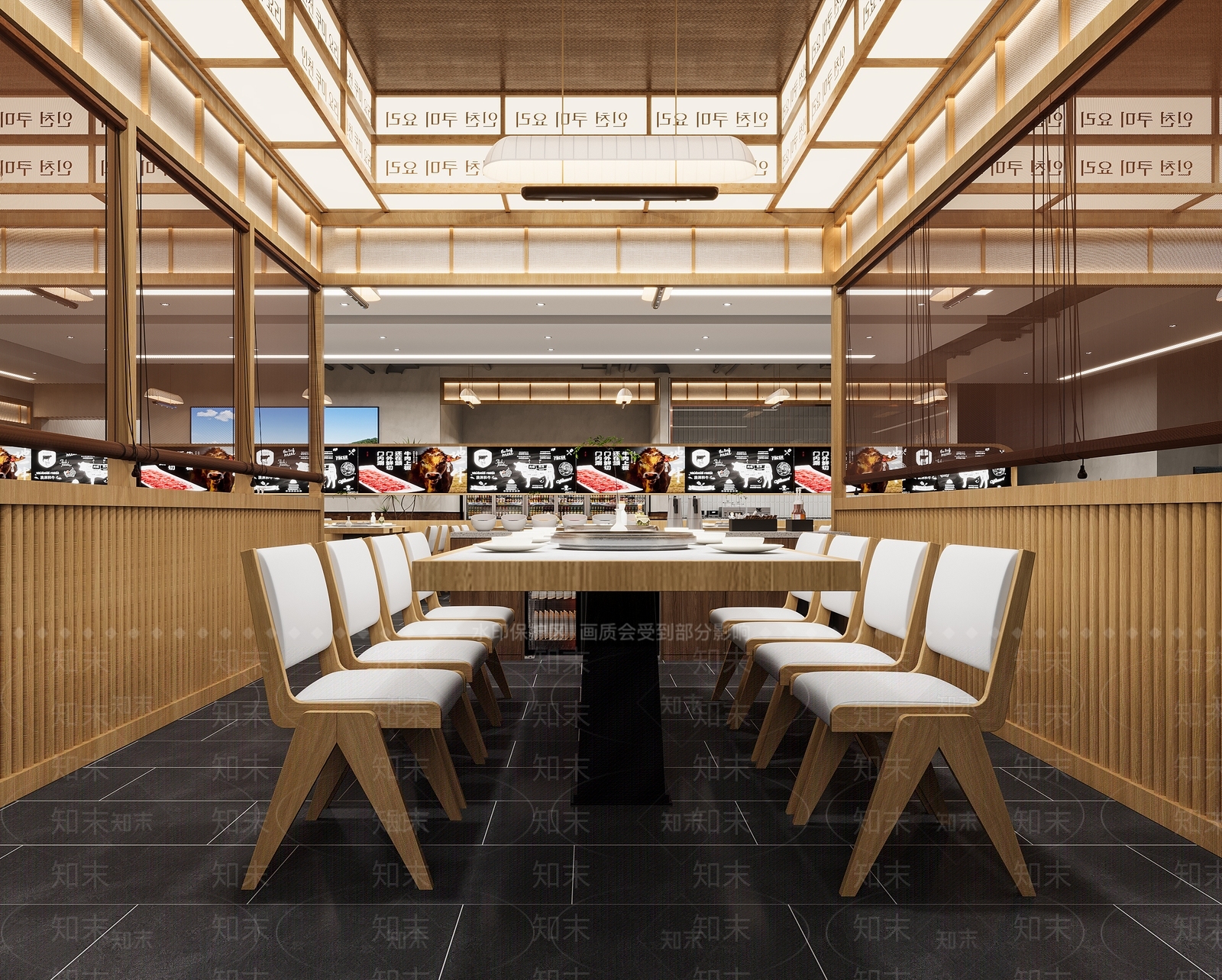现代中餐厅3D模型下载【ID:1200735024】
