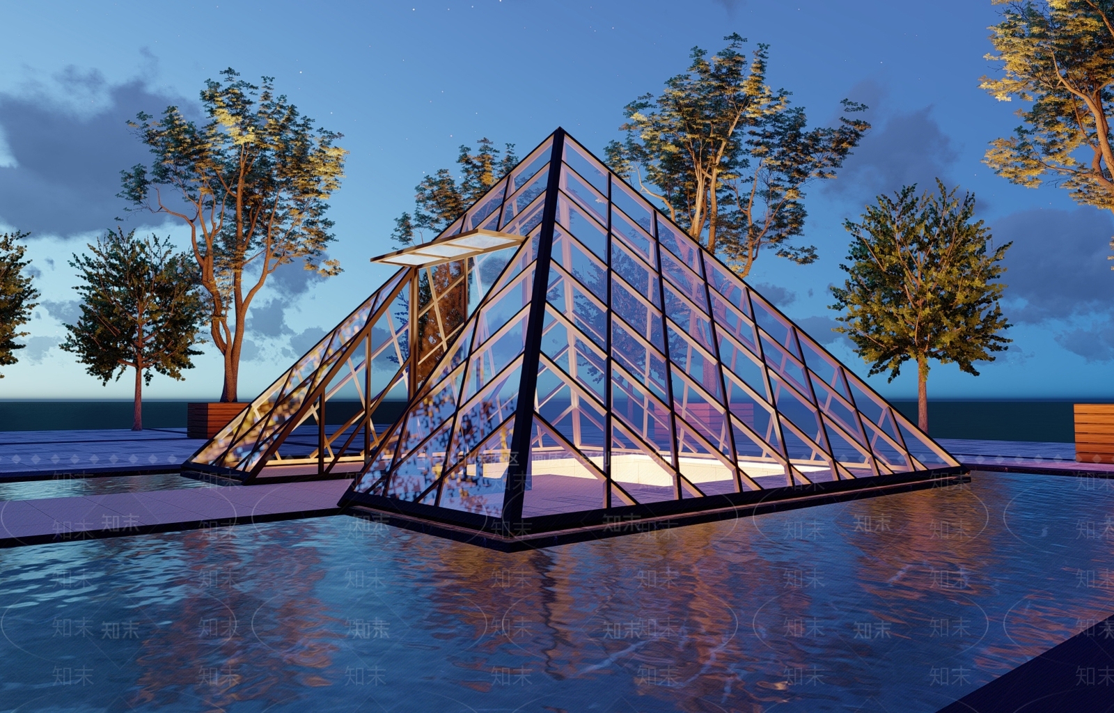 现代其他景观小建筑SU模型下载【ID:1200736302】