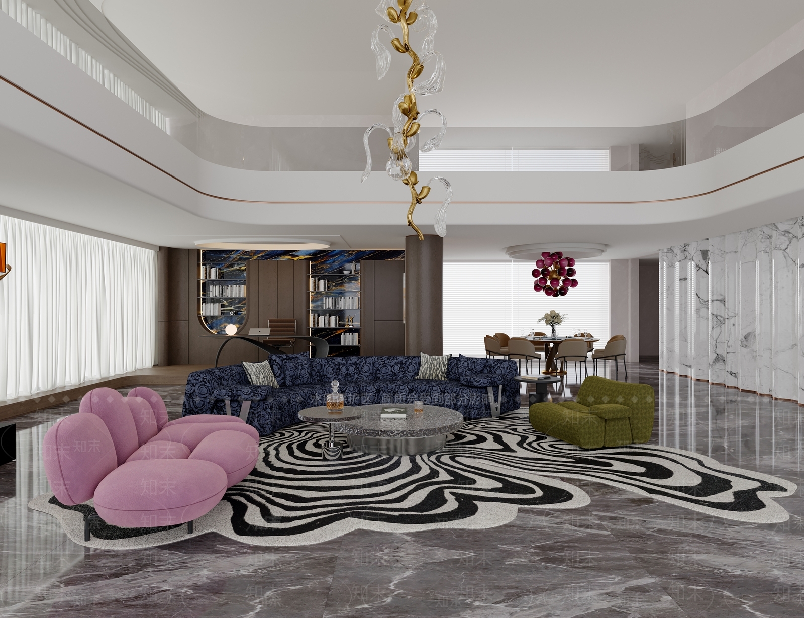 意式包厢3D模型下载【ID:1215186587】