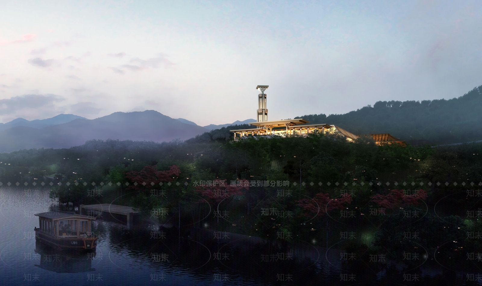 新中式中式展览馆3D模型下载【ID:1200745782】