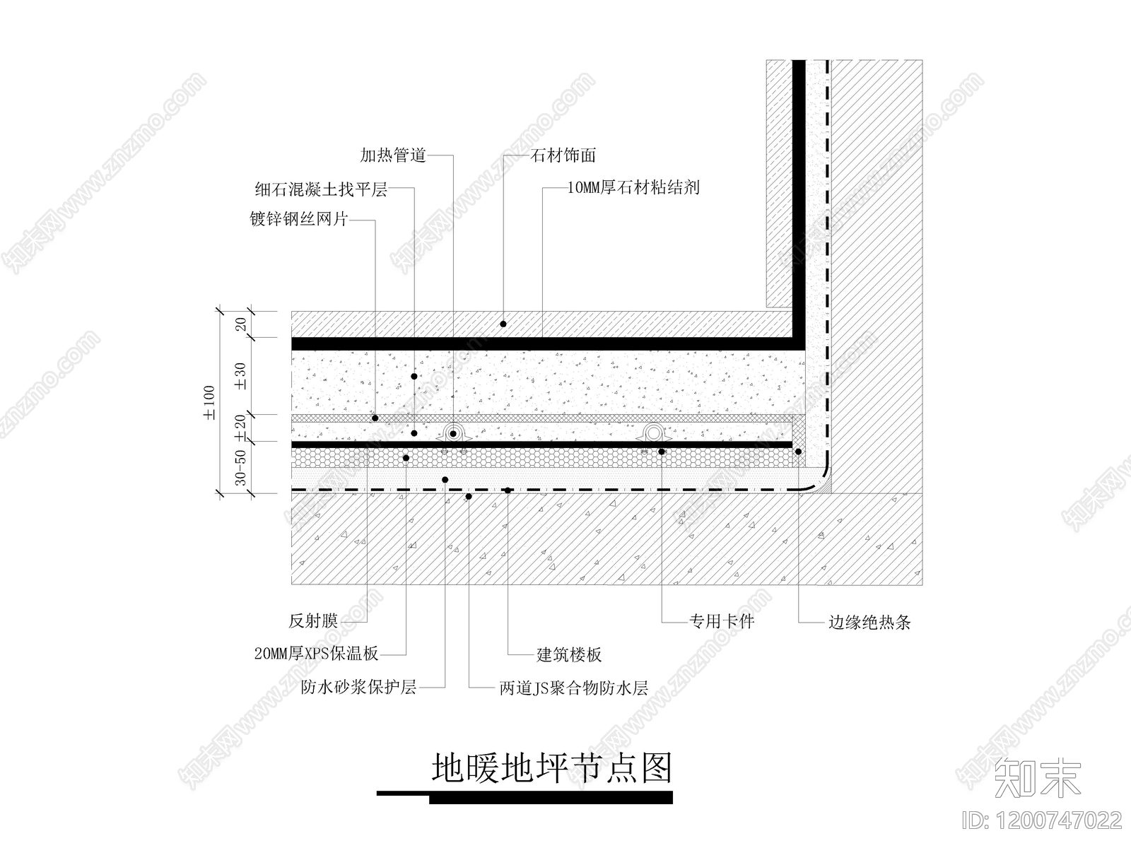 地面综合节点cad施工图下载【ID:1200747022】