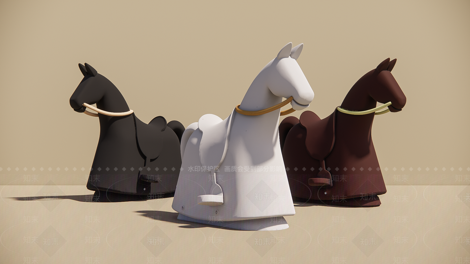 现代极简雕塑摆件SU模型下载【ID:1200755166】