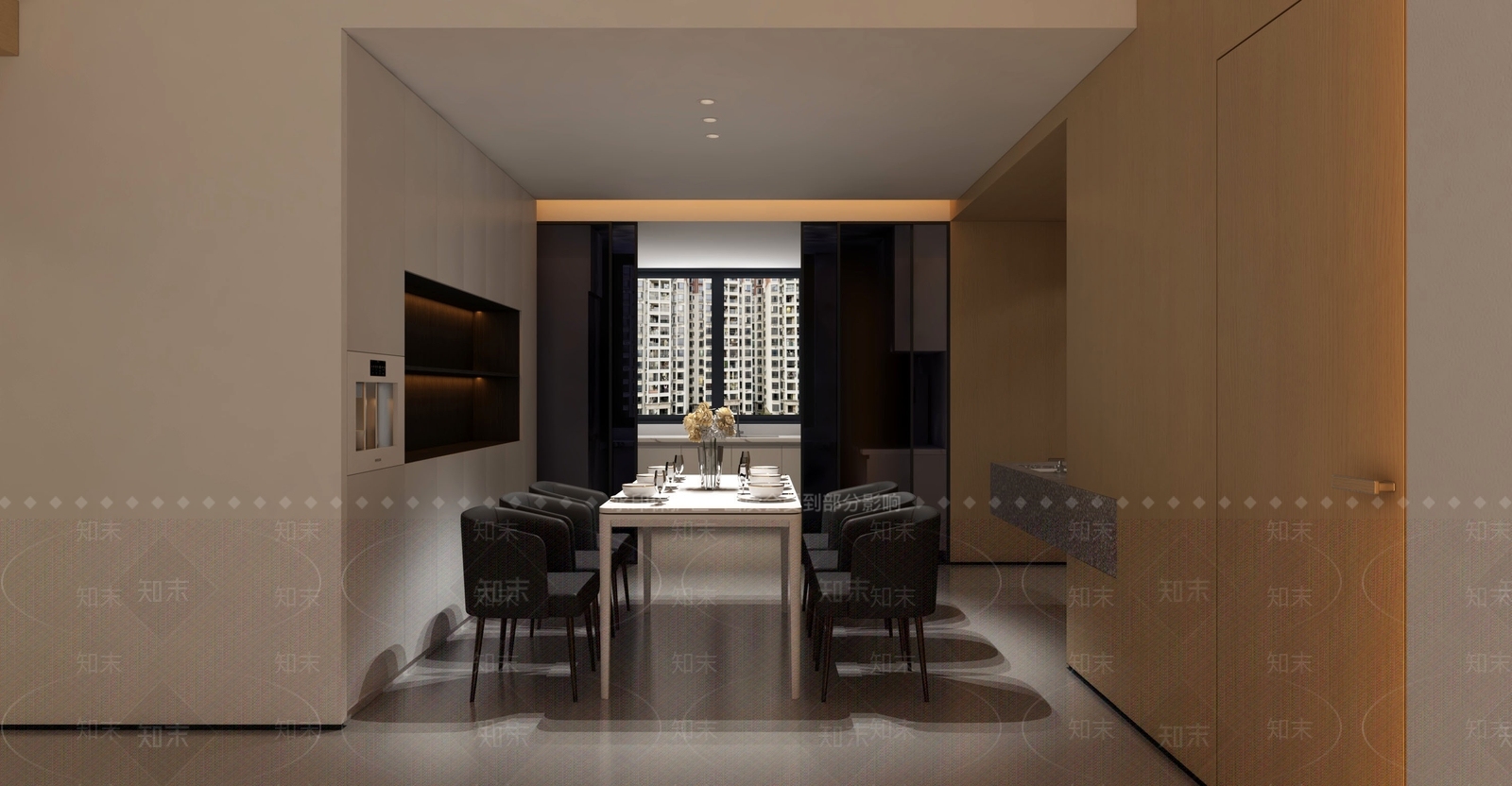 现代极简家居客厅3D模型下载【ID:1200758669】