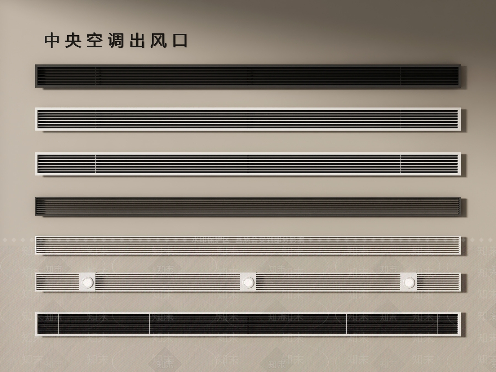 空调出风口3D模型下载【ID:1200759022】