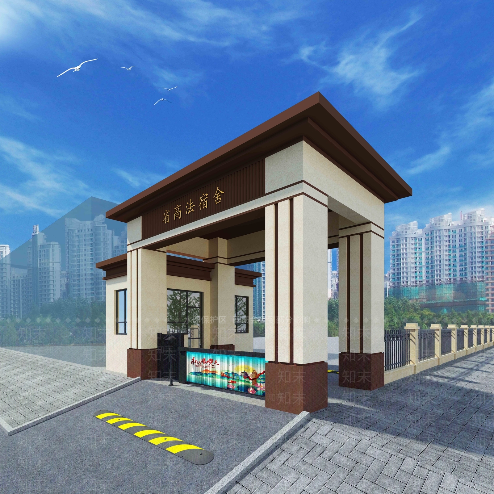新中式其他住宅外观3D模型下载【ID:1200762107】