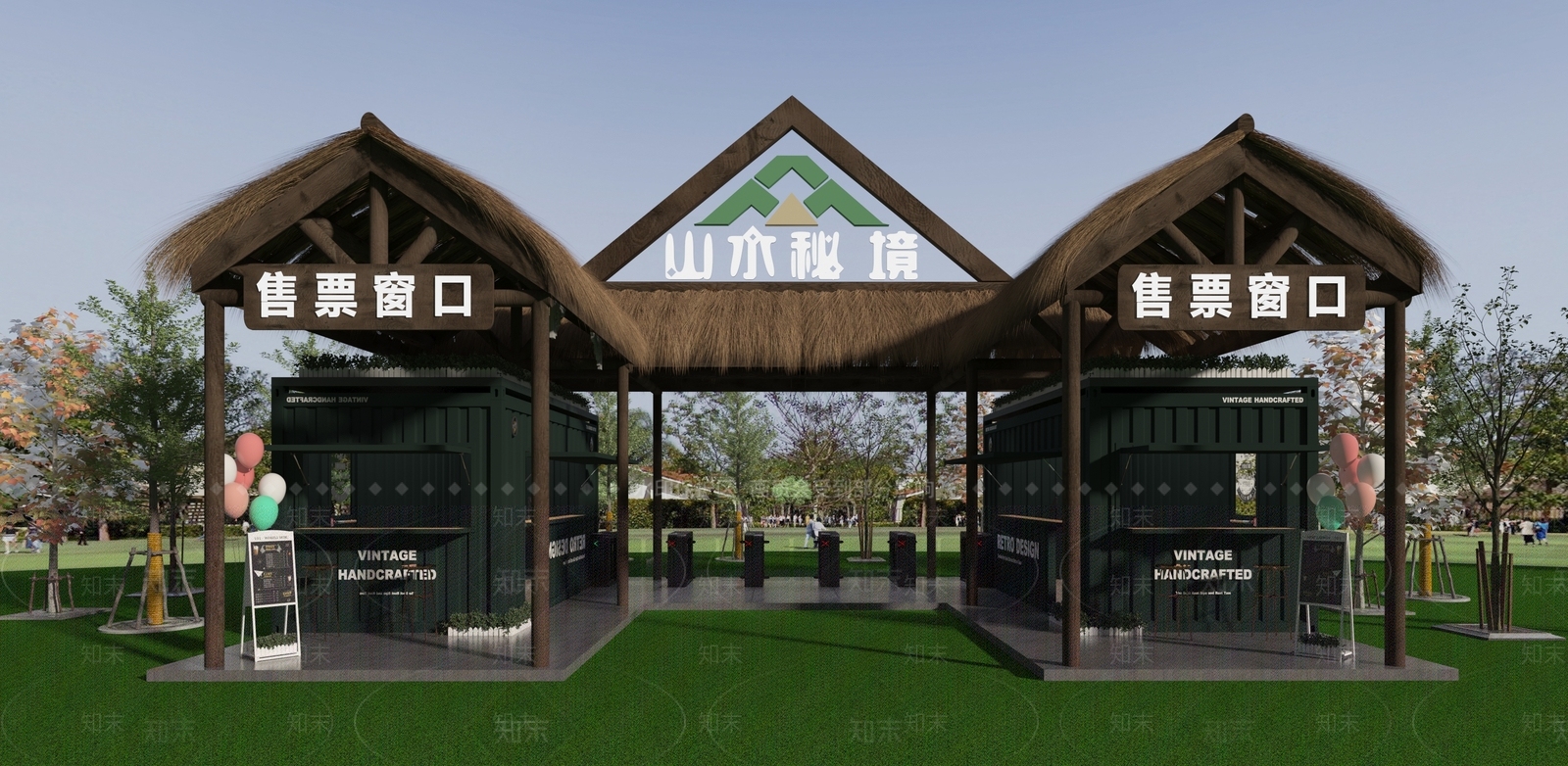 现代日式儿童乐园3D模型下载【ID:1200763527】