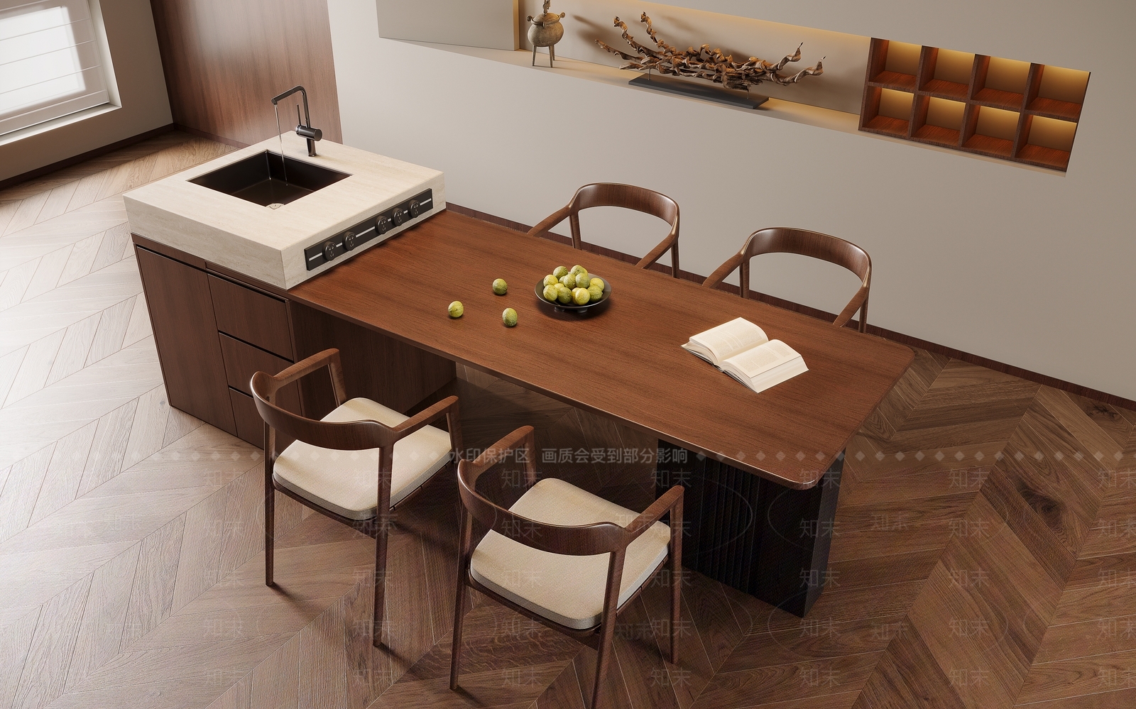 中古餐桌3D模型下载【ID:1200766575】