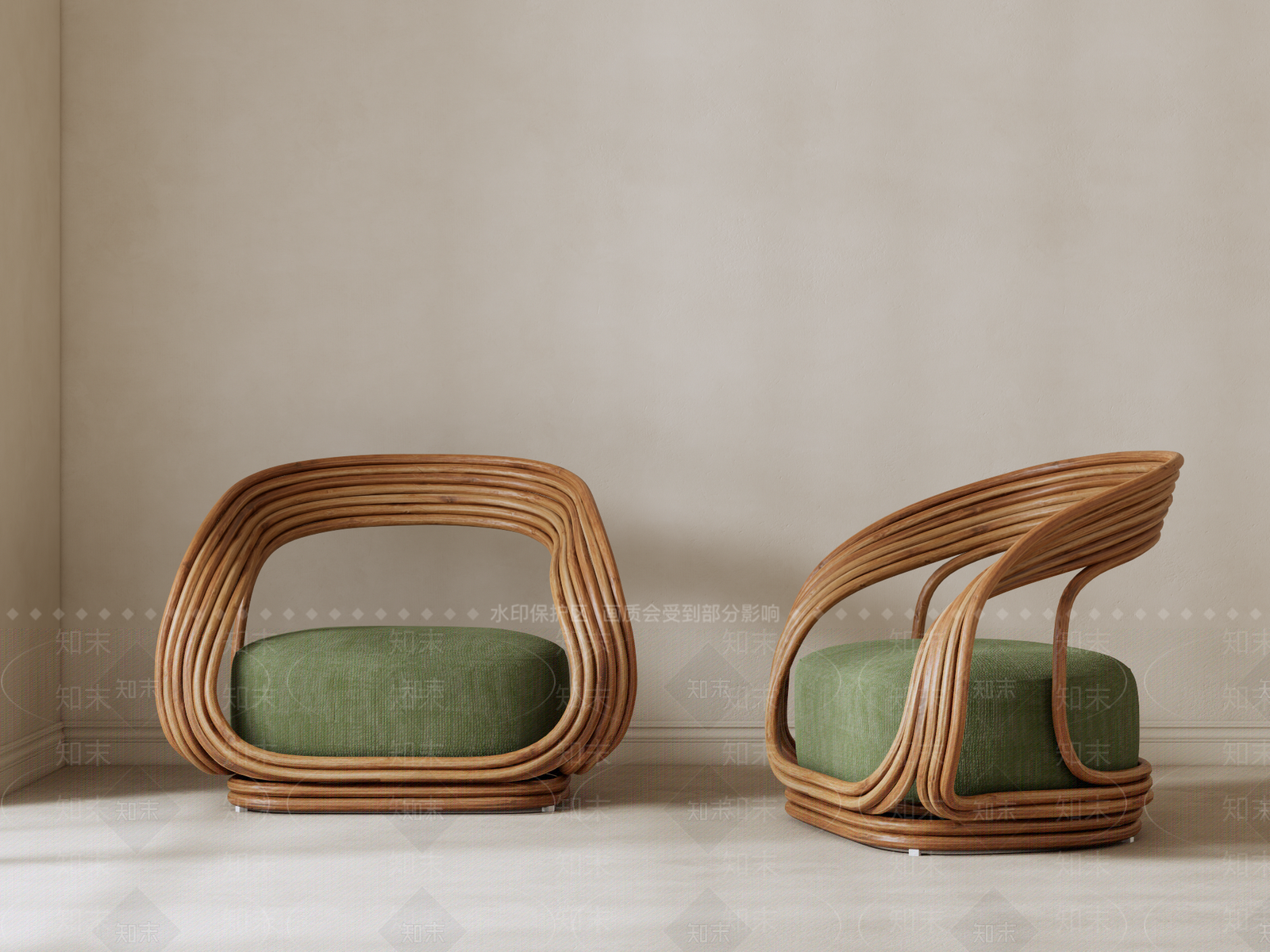 侘寂中式单人沙发SU模型下载【ID:1200771491】