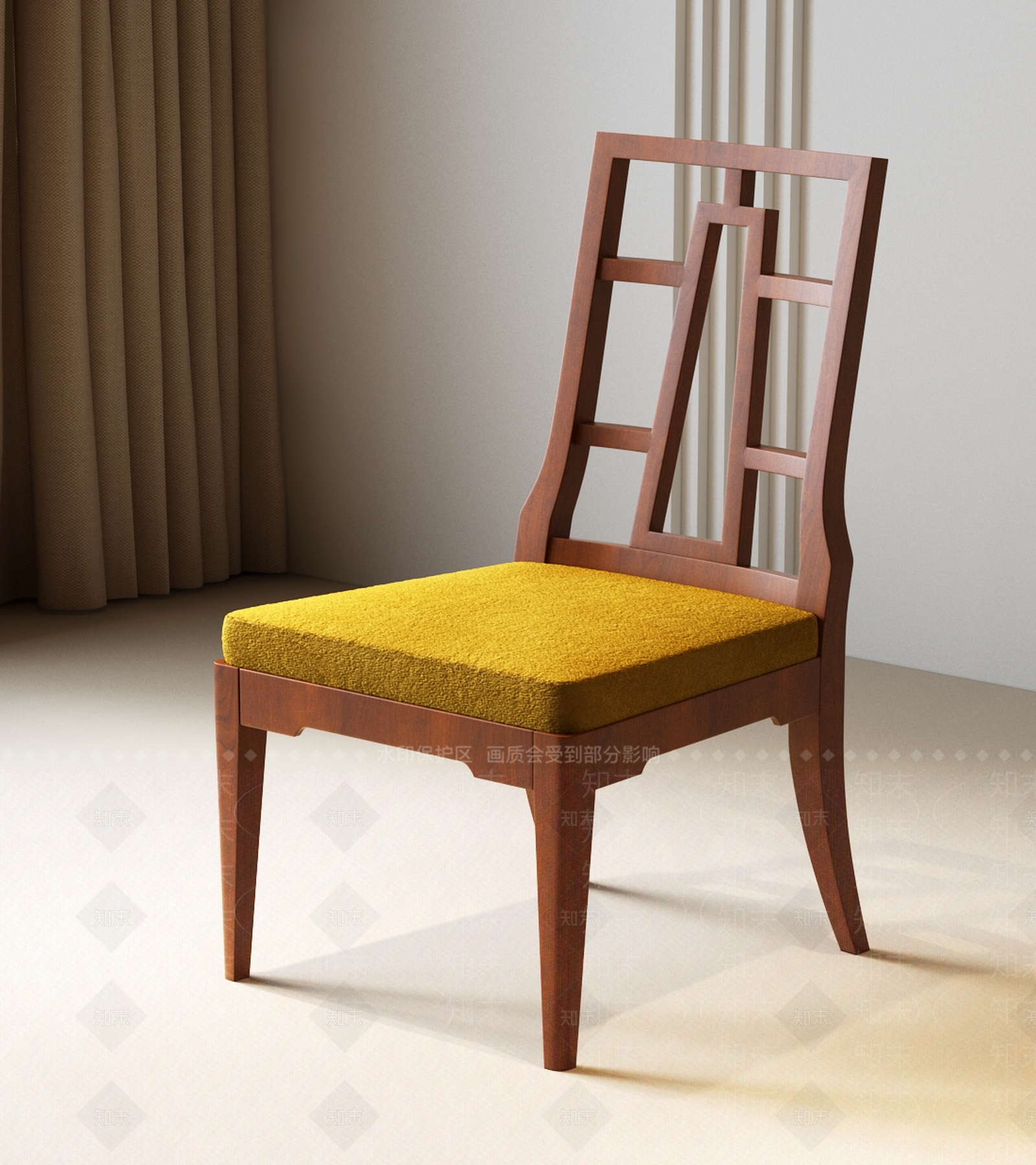 法式复古其他椅子3D模型下载【ID:1200771699】