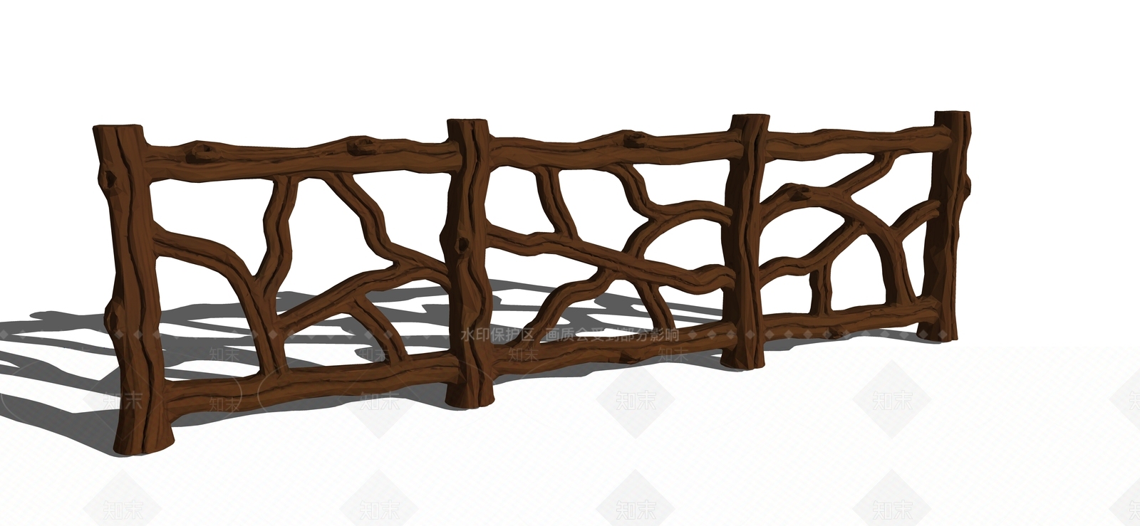 现代栏杆扶手SU模型下载【ID:1200772160】