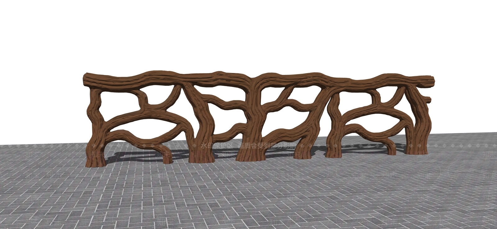 现代栏杆扶手SU模型下载【ID:1200772592】