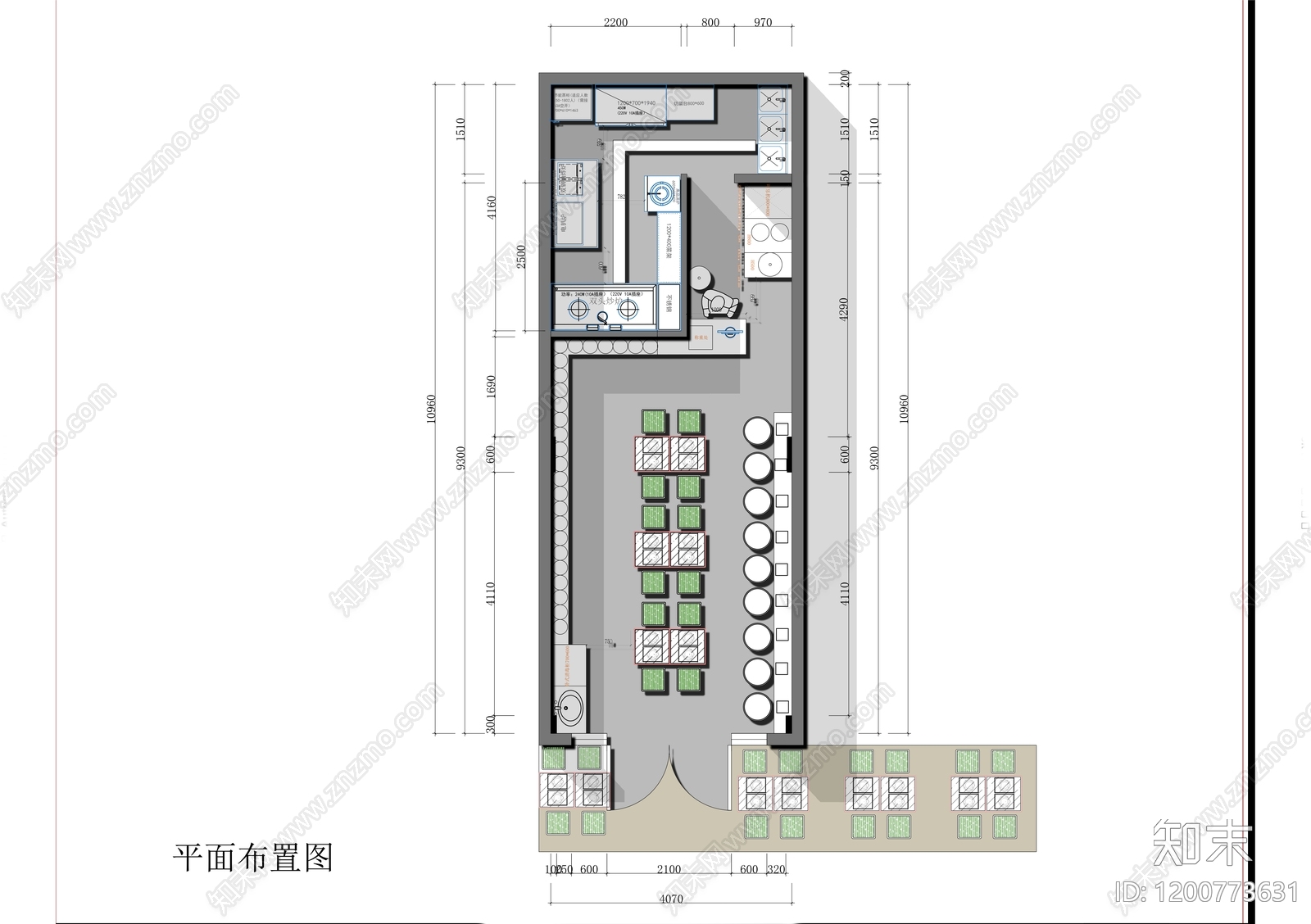 现代工装平面图施工图下载【ID:1200773631】