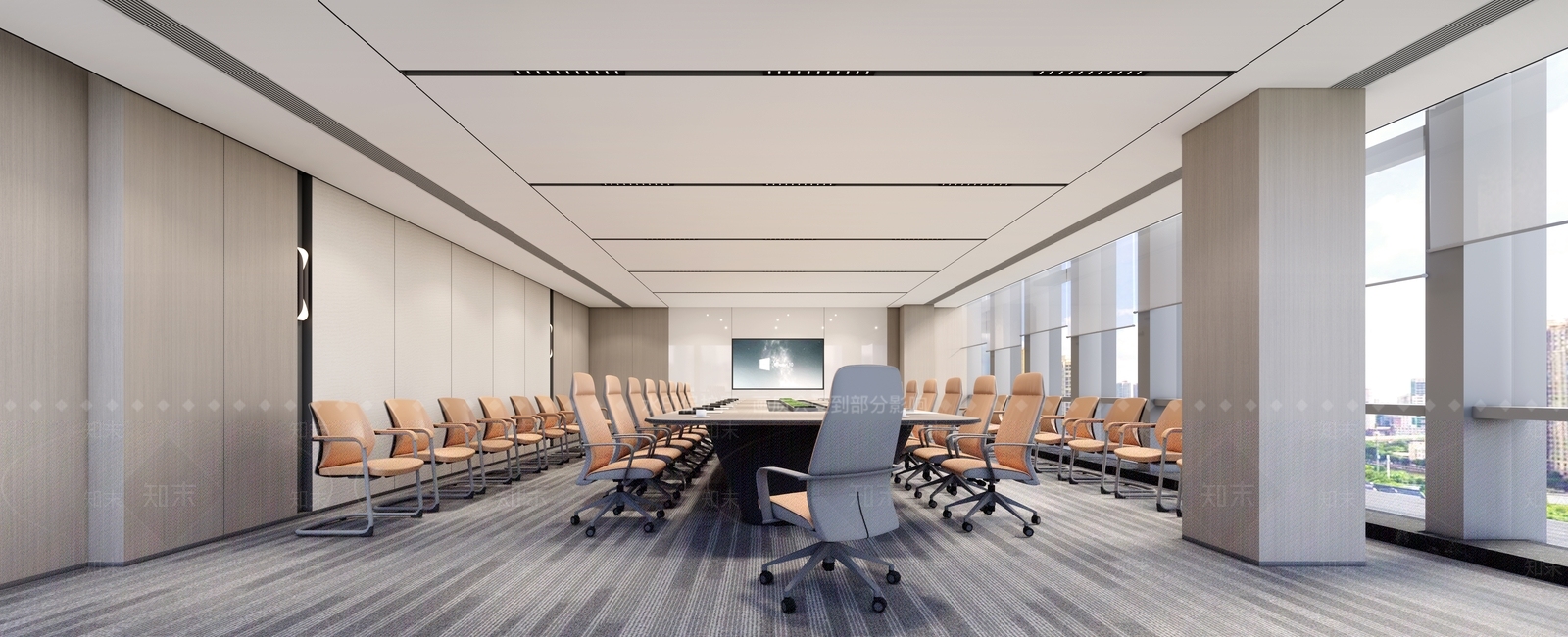 现代会议室SU模型下载【ID:1200773894】