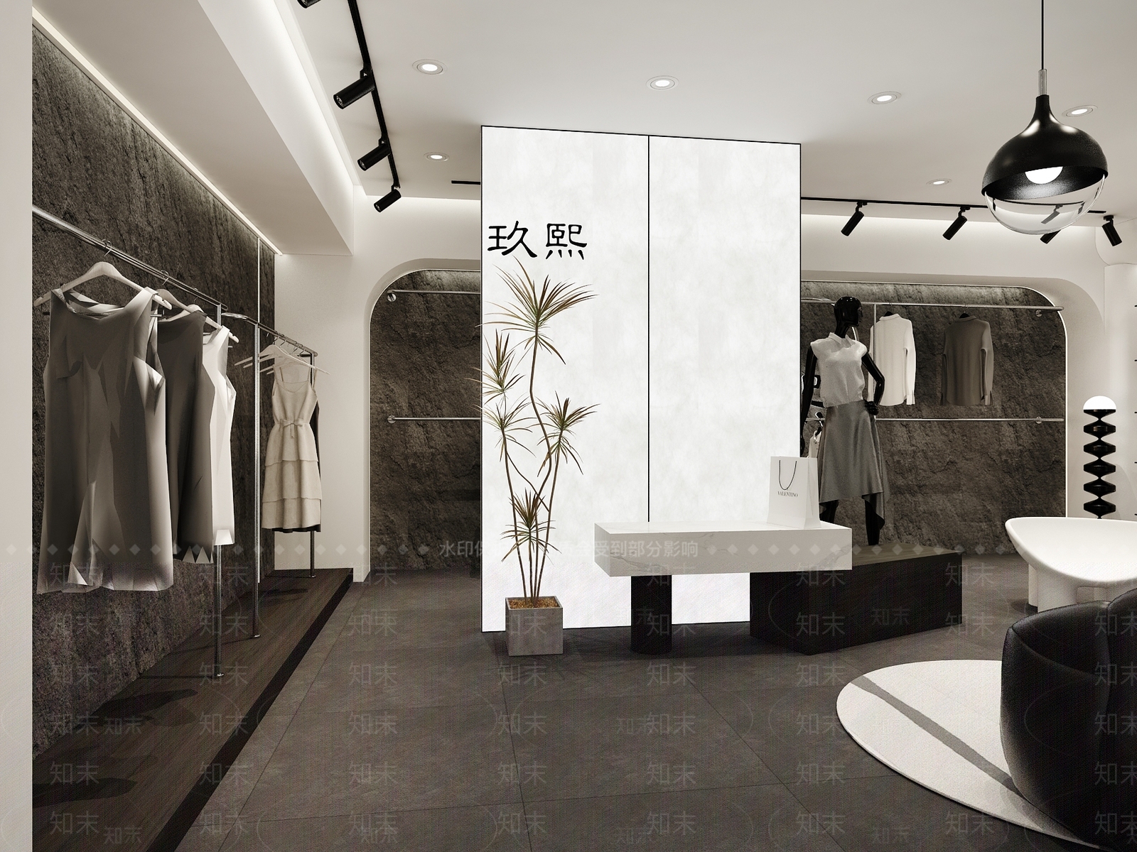 现代服装店3D模型下载【ID:1200774884】