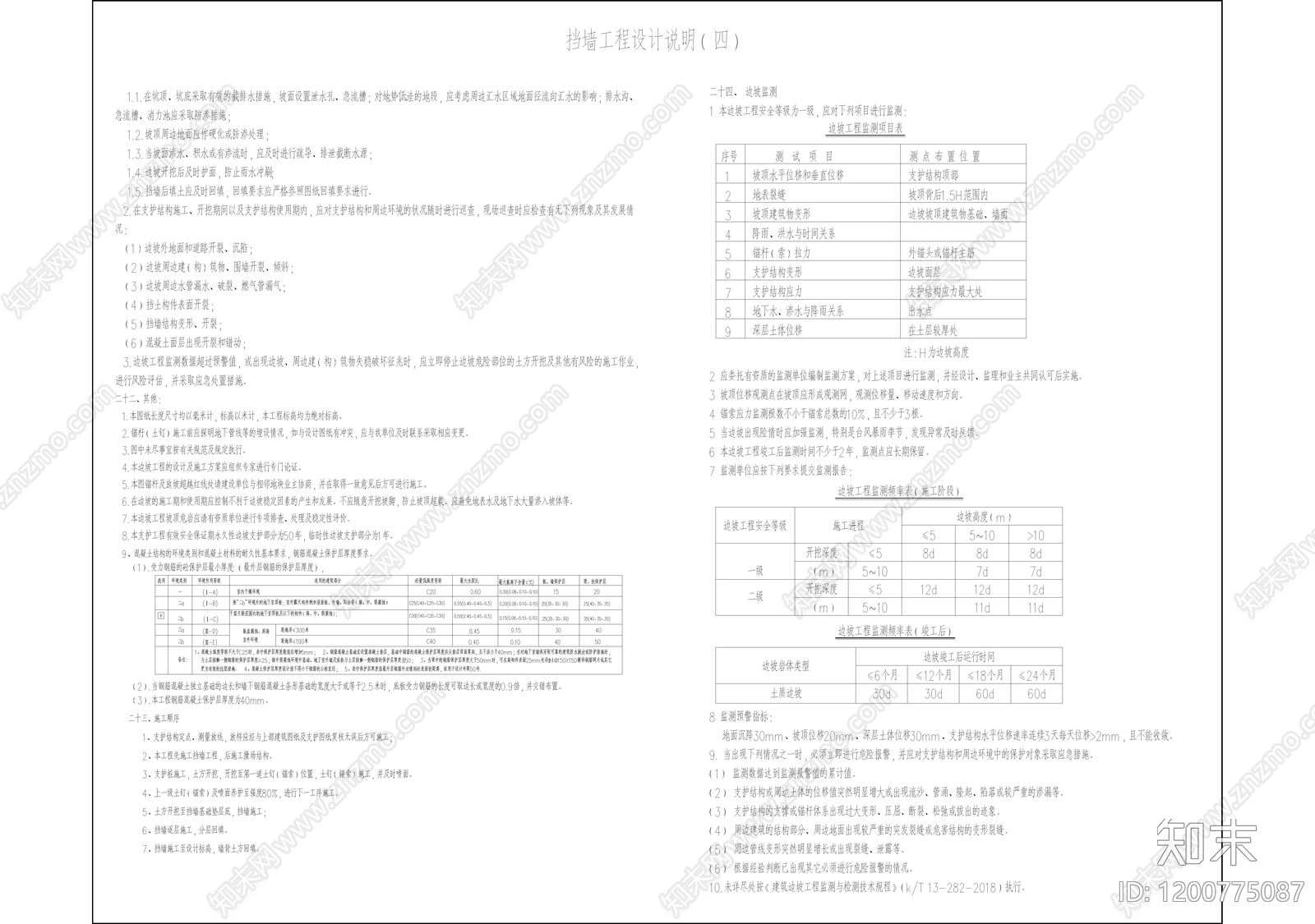 混凝土结构cad施工图下载【ID:1200775087】