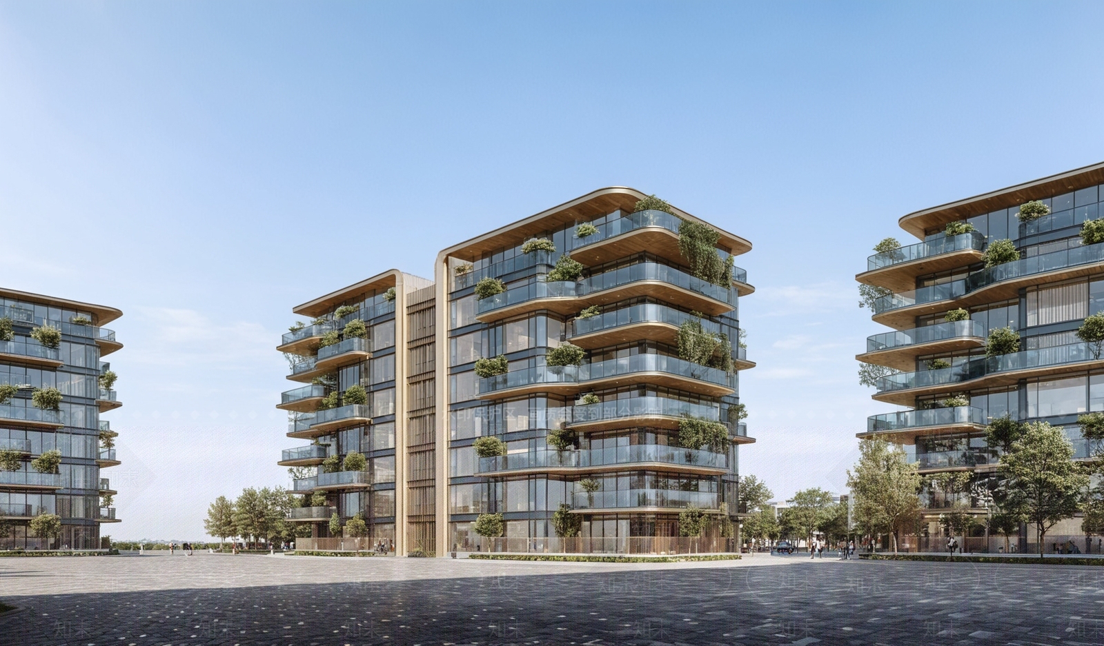 现代多层住宅SU模型下载【ID:1200779809】