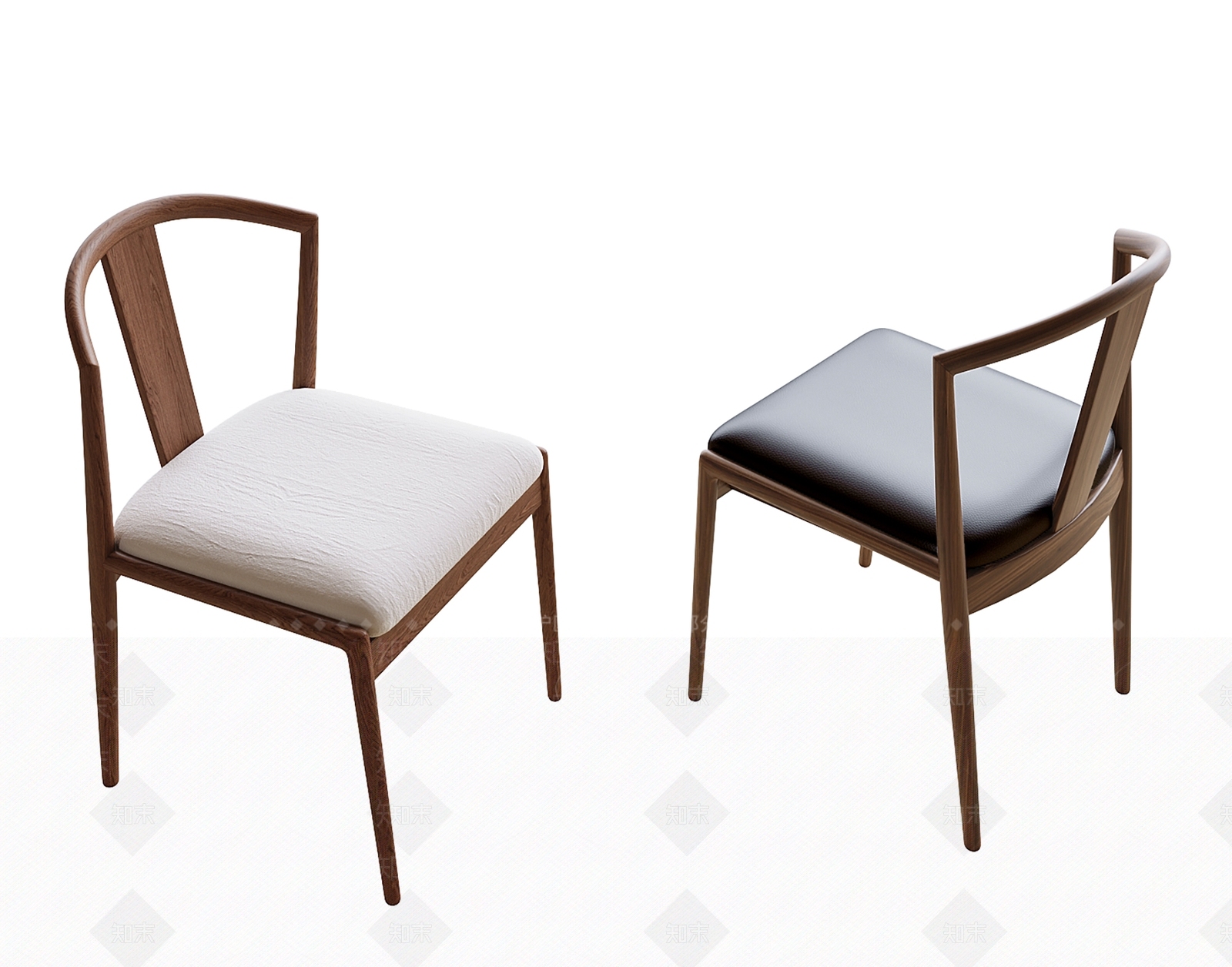 新中式中式餐椅3D模型下载【ID:1200779932】