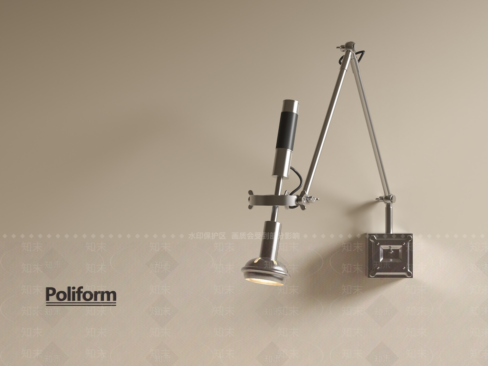 现代中古壁灯SU模型下载【ID:1200780633】