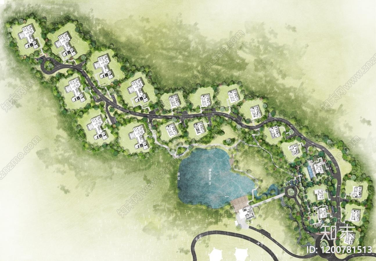 住宅彩平图下载【ID:1200781513】