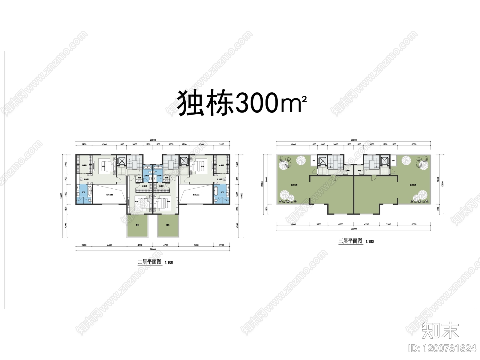 现代别墅建筑cad施工图下载【ID:1200781824】