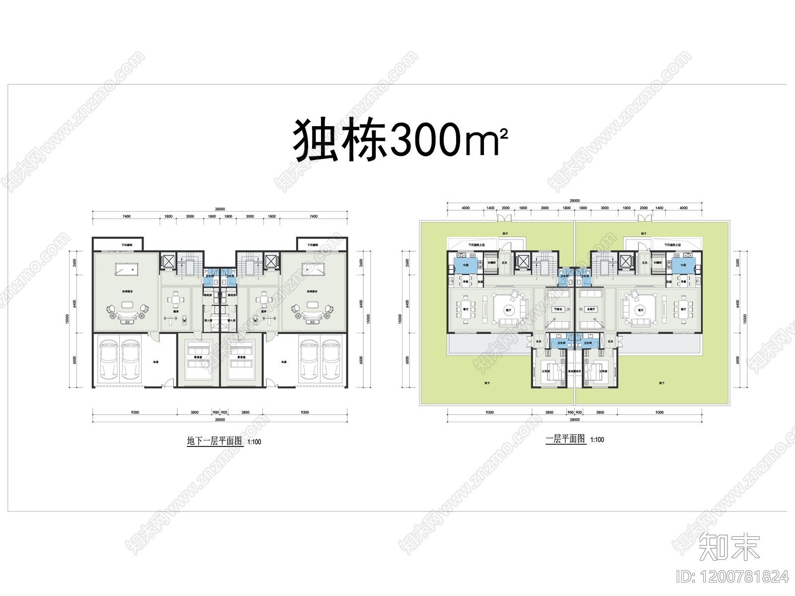 现代别墅建筑cad施工图下载【ID:1200781824】