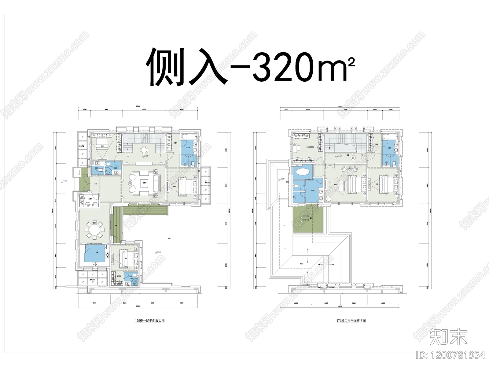 现代别墅建筑cad施工图下载【ID:1200781954】