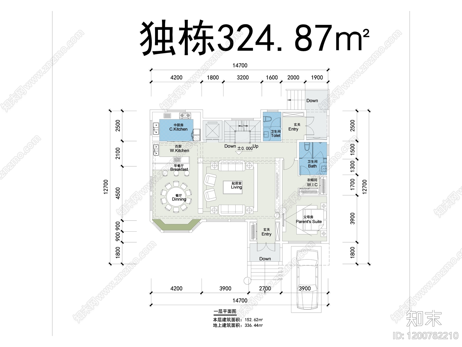 现代别墅建筑cad施工图下载【ID:1200782210】
