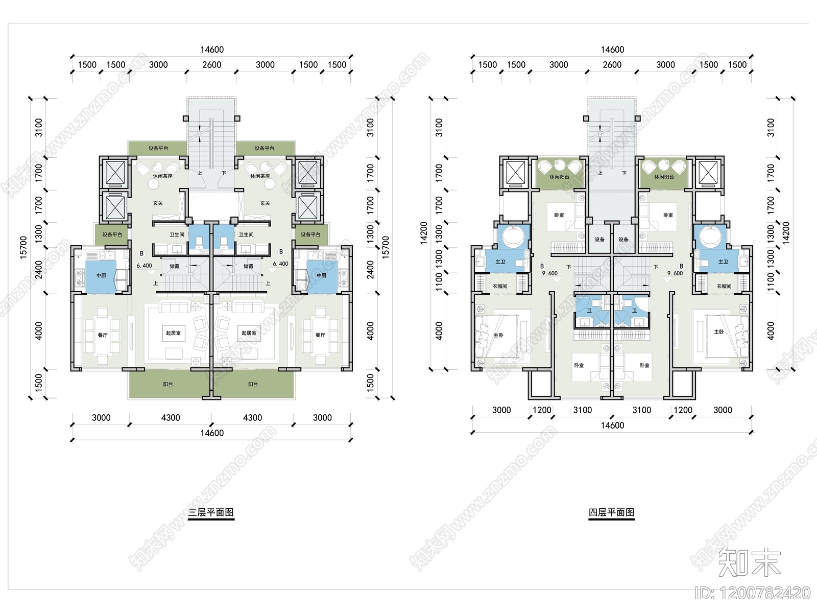 现代别墅建筑cad施工图下载【ID:1200782420】